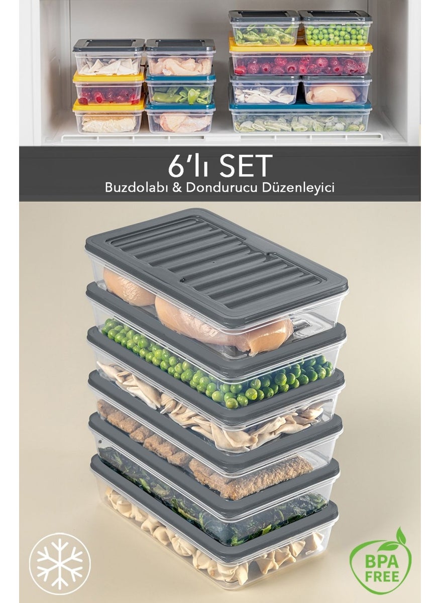 6-Piece Refrigerator Organizer Microwave and Freezer Suitable Storage Container Anthracite 6 x 1200 ml - pzsku/Z1F22DDBFEDFFD56624C2Z/45/_/1725722060/197087ac-eb13-4fb3-a072-d5c10da5c2ee