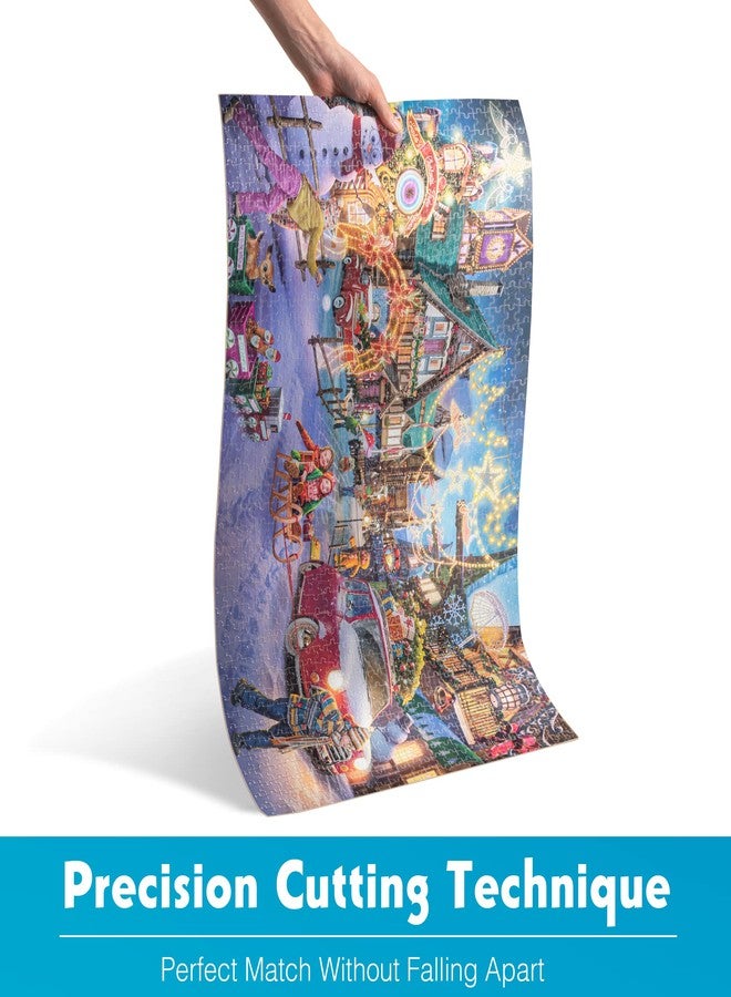 Tektalk Puzzles for Adults 1000 Piece, Jigsaw Puzzles 1000 Pieces for Adults and Kids as Educational Games, Family Entertainment or Home Decoration (Christmas Entertainment) - Image 3