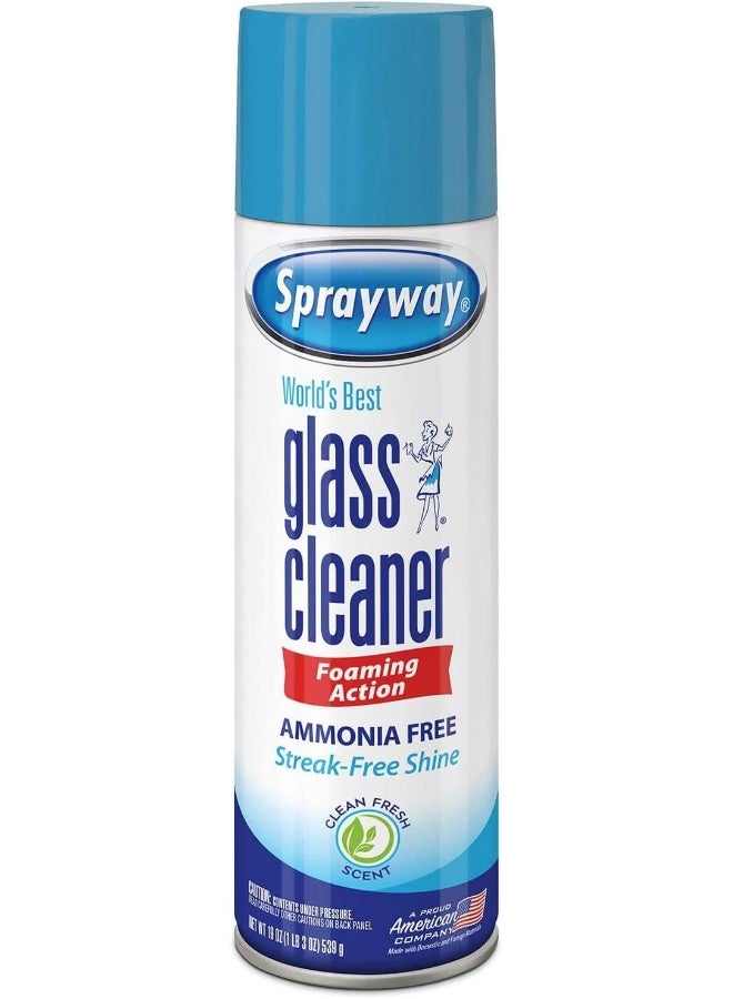 Sprayway Sprayway 443331 Ammonia Free Glass Cleaner, 19 Oz. (4-Pack) (Packaging May Vary) (4 Case) - Image 2