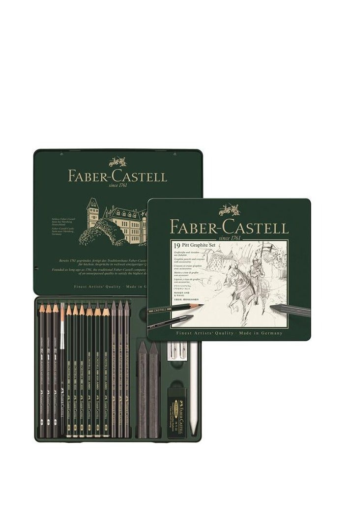 PITT Graphite Pencil Set 19 Pieces