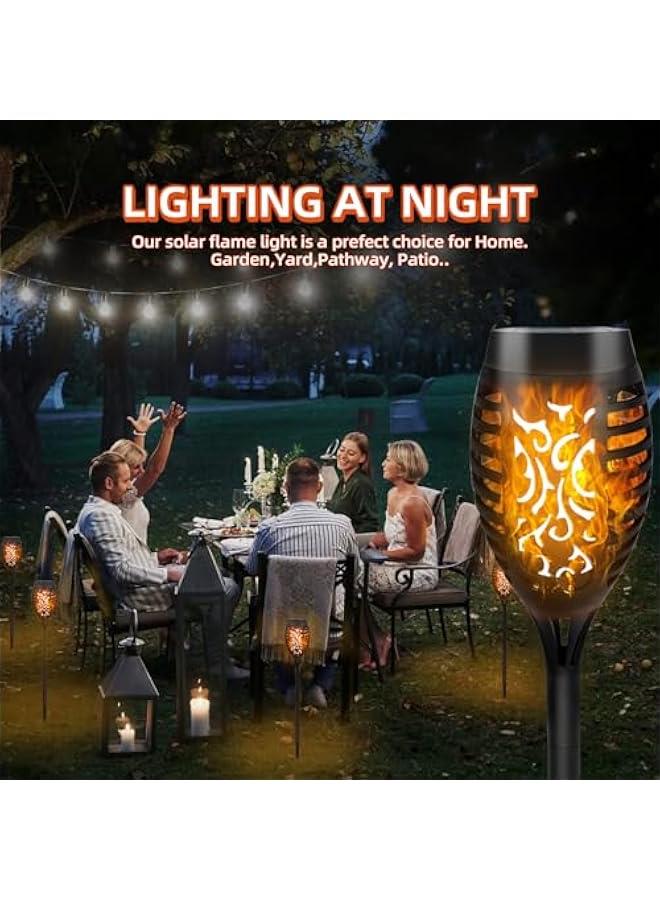 Solar Lights Outdoor Garden, 6 Pack Solar Flickering Dancing Flame Lights, 53 CM Tall Waterproof Solar Torch Lights Landscape Lighting for Garden Patio Pathways Lawn Yard Decoration - Image 4