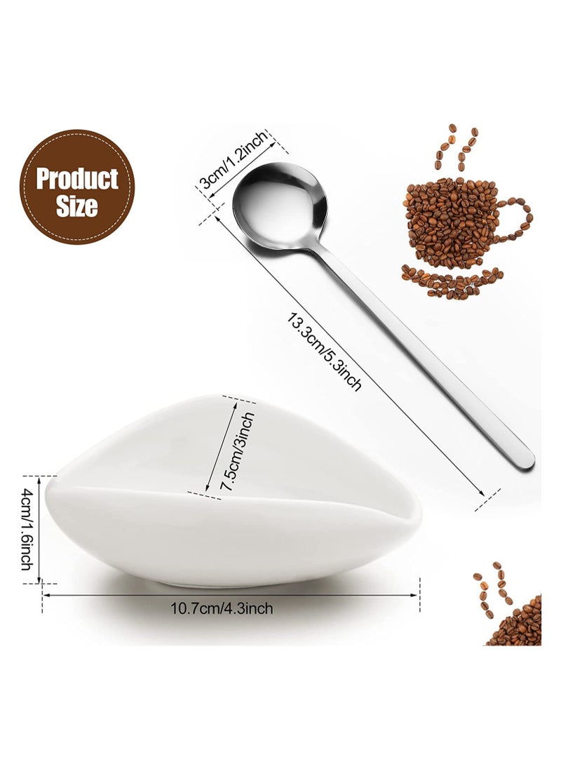 RedMapleTEK Coffee Bean tray and RDT Spray Bottle and Spoon 3-Piece Set, Coffee Bar Accessories, Ceramic Dosing Vessel, Single Dose Measuring Tray Kit, Coffee Lover Gift  - Image 2