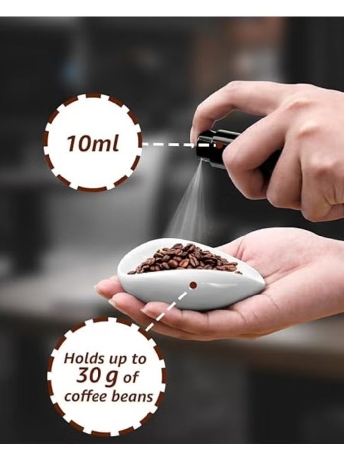 RedMapleTEK Coffee Bean tray and RDT Spray Bottle and Spoon 3-Piece Set, Coffee Bar Accessories, Ceramic Dosing Vessel, Single Dose Measuring Tray Kit, Coffee Lover Gift  - Image 3