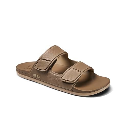 Reef Cushion Tradewind Mens Slides, Adjustable Straps, Ultra Soft Cushion Footbed, Arch Support, Fossil, 11 - Image 2