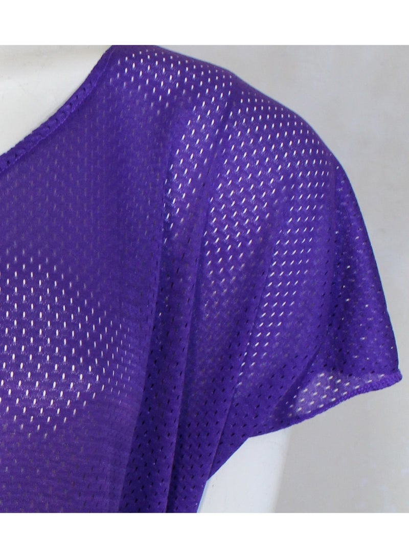 Women's Burgundy Oversized Beach Cover-up – One Size Fits All (50 - 120 kg) | Perfect for Beachwear & Summer Vacations - Image 5