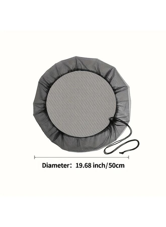 50 Cm Heavy Duty Rain Barrel Cover Adjustable Drawstring Debrisproof Weather Resistant - Image 1