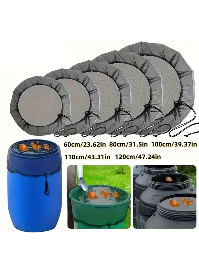 50 Cm Heavy Duty Rain Barrel Cover Adjustable Drawstring Debrisproof Weather Resistant - Image 2