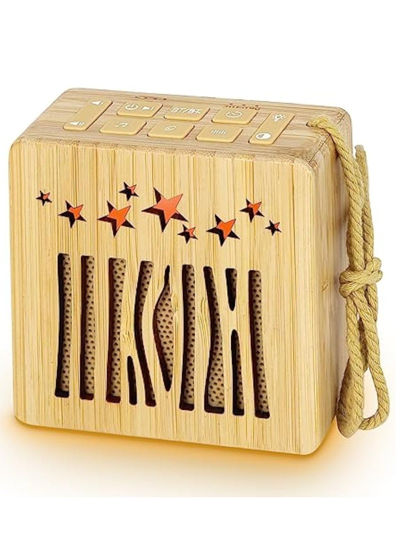 KASTWAVE White Noise Machine with 30 Soothing Sounds and Bluetooth, Sunrise Alarm Clock, Bedside Dream Machine, Portable Sleep Helper Sound Relaxation Machine, Large Battery, Timer and Ambient Light - Image 1