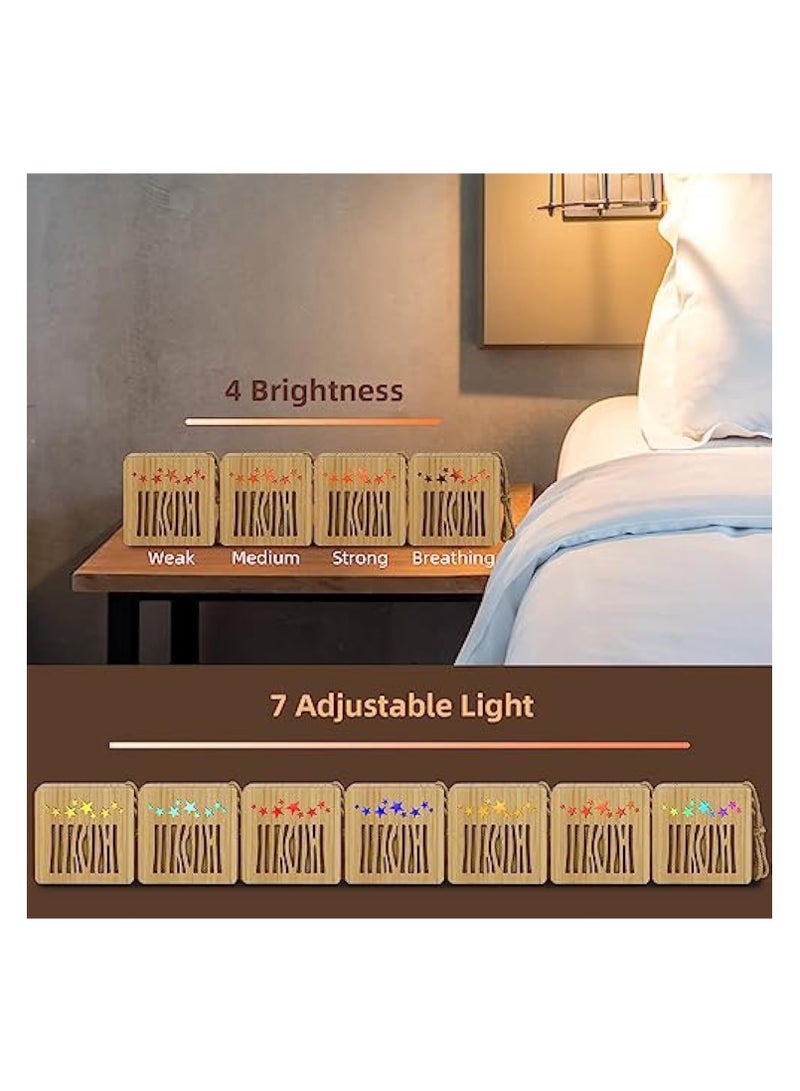 KASTWAVE White Noise Machine with 30 Soothing Sounds and Bluetooth, Sunrise Alarm Clock, Bedside Dream Machine, Portable Sleep Helper Sound Relaxation Machine, Large Battery, Timer and Ambient Light - Image 3