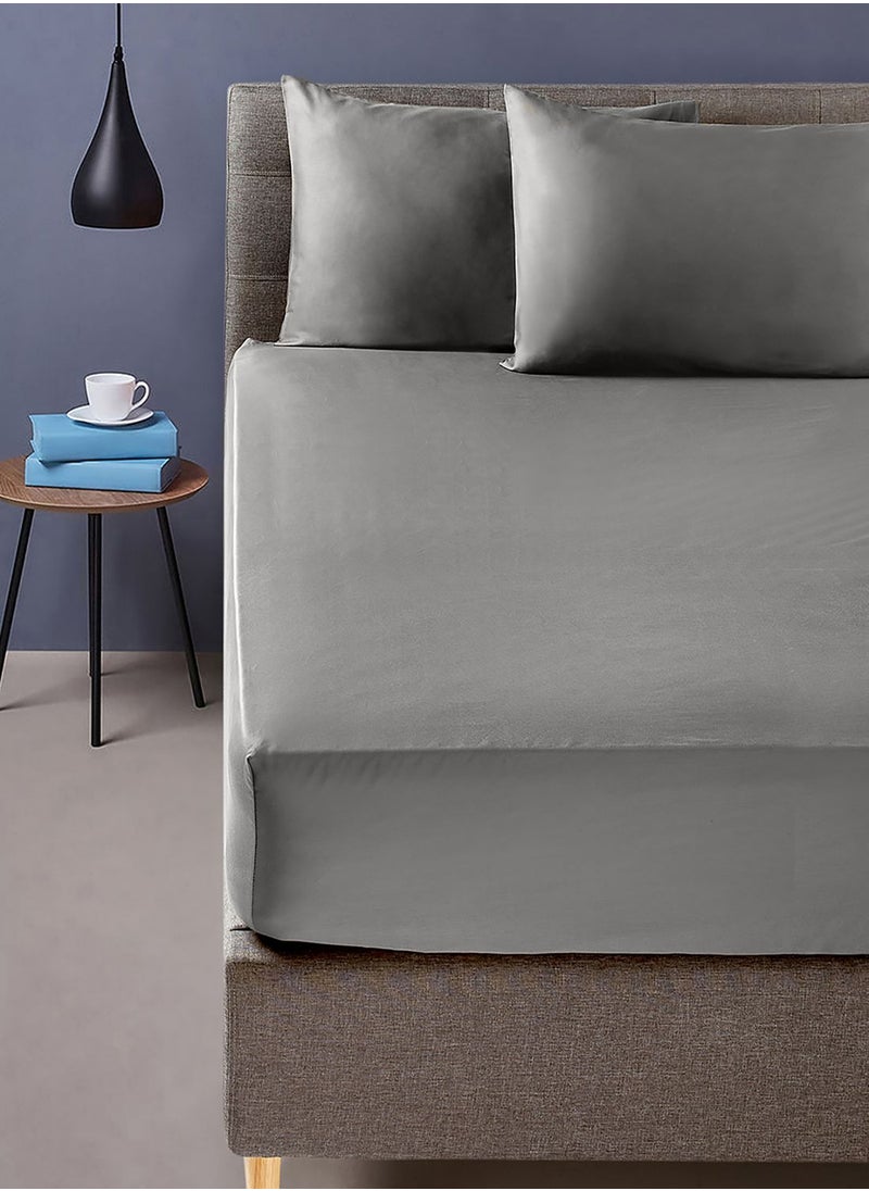 Noon East Twin Size Fitted Flat Sheet With Pillow Case 120X200Cm  - Image 1