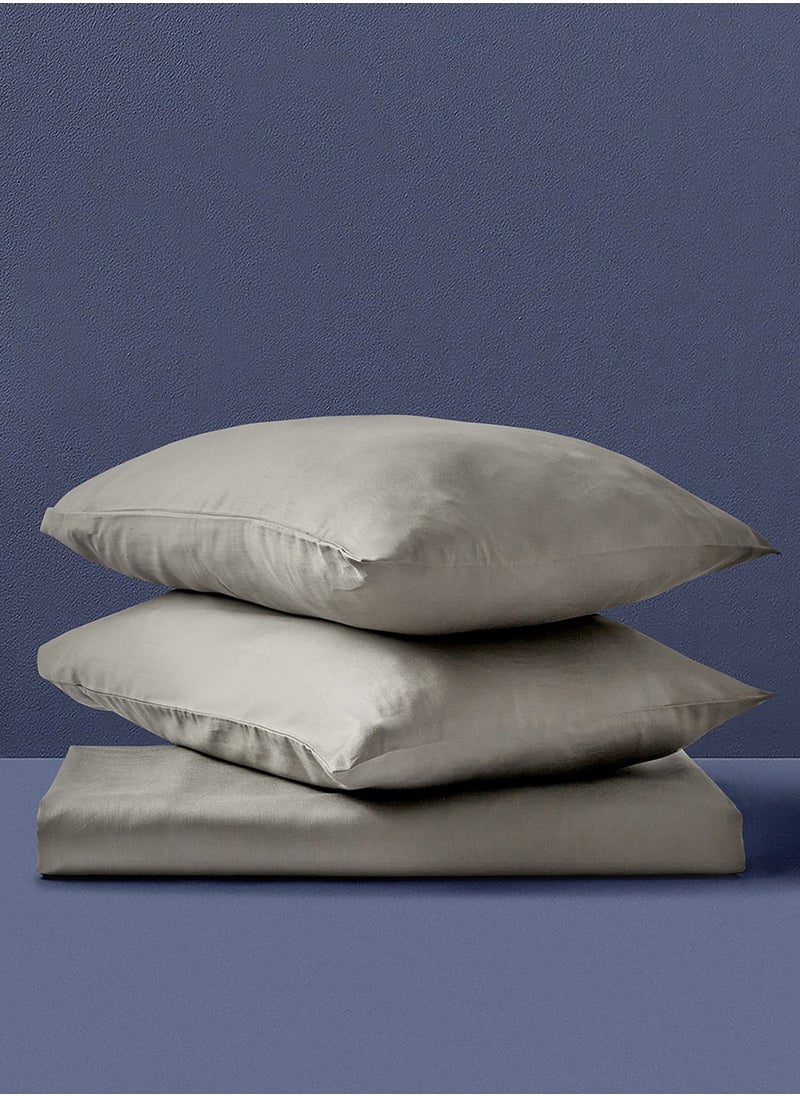 Noon East Twin Size Fitted Flat Sheet With Pillow Case 120X200Cm  - Image 2
