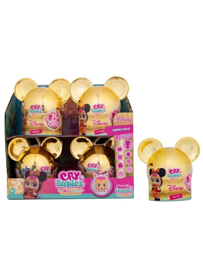 Cry Babies Disney Gold Edition Collectible Figure with Accessories, Assorted 1 Piece (Style May Vary) | Cute Doll | Surprise Figure | Mystery Figure | Gift for Kids and Collectors! - Image 1