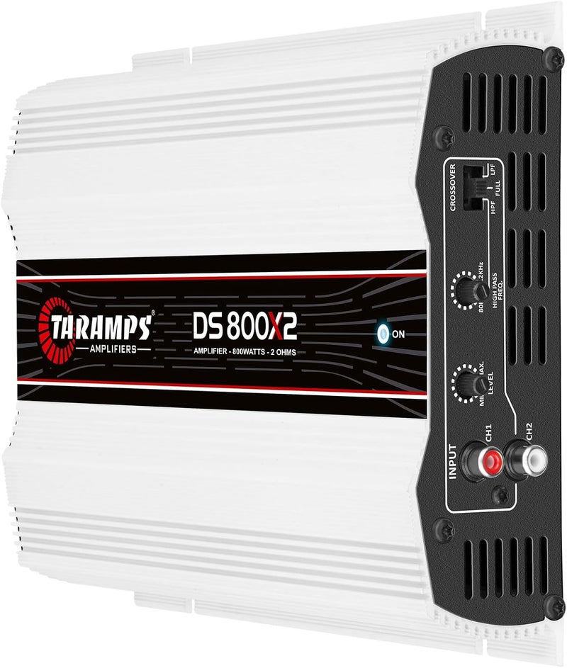 Taramp's DS 800x2 2 أوم 800 وات RMS قناتين 400 وات 2 أوم، قابلة للجسر مع 800 وات عند 4 أوم، مضخم صوت رقمي للسيارات، تقاطع كامل النطاق تمرير عالي/منخفض ثابت، نظام فئة D - Image 3