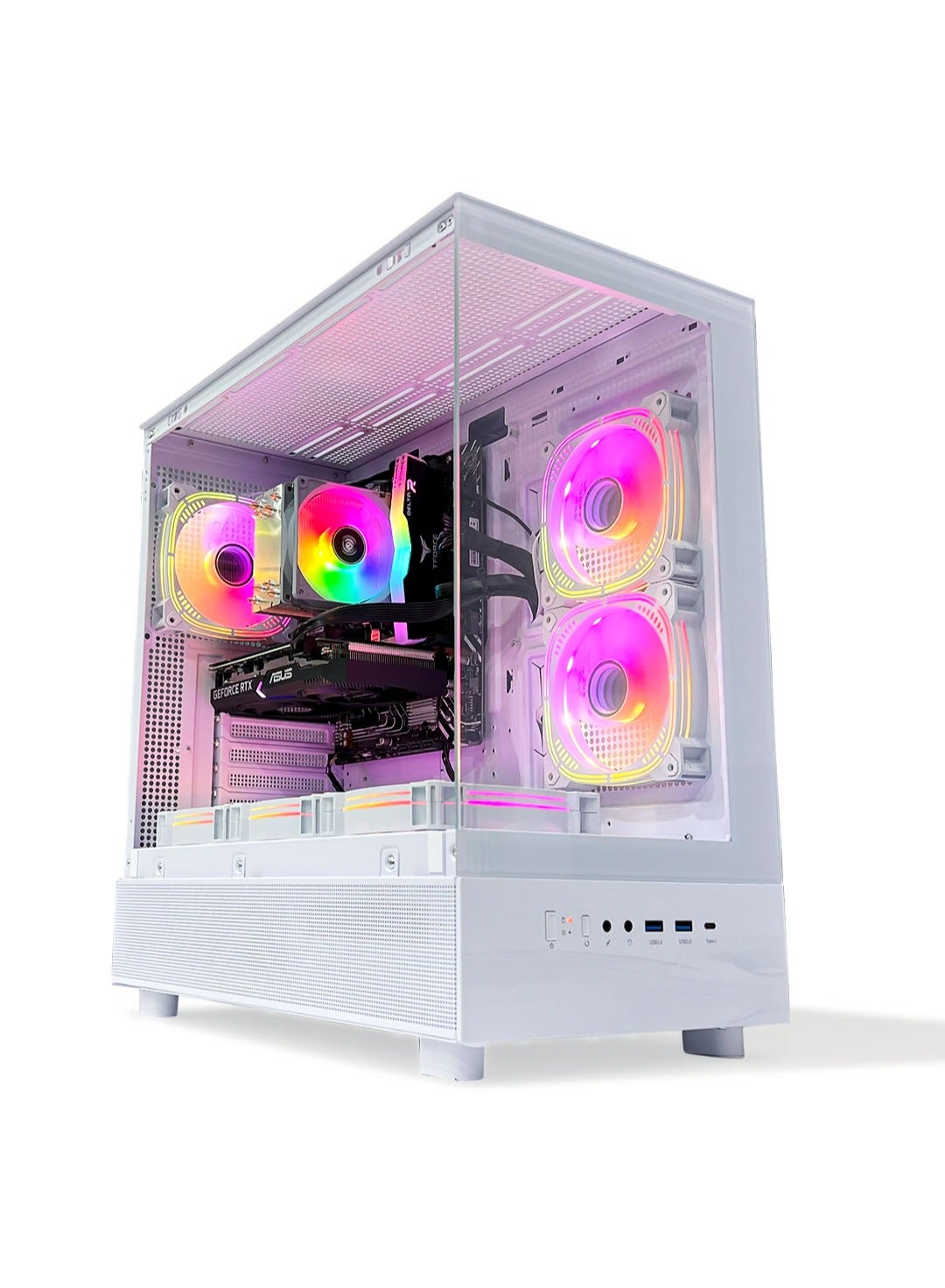 Lancer Gaming PC - Intel Core i5-14400F | GeForce RTX 3060 12GB GPU | 16GB DDR4 RAM-1TB NVMe SSD | Air Cooler-H610 MB-650W 80+ PSU | WiFi-Bluetooth-Windows 11 Pro | Game Sekret Desktop Computer | 1 Year Warranty