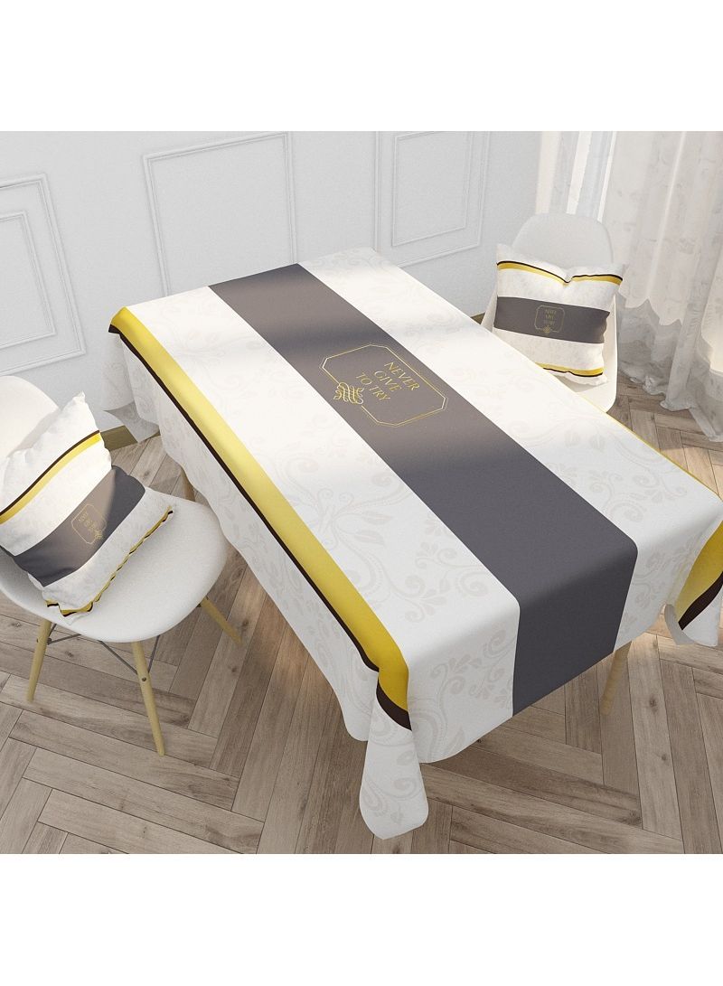 نيبمينينت مفرش مائدة ضد الماء بطبعة نمط بسيط متعدد الألوان 140x180سم - Image 1