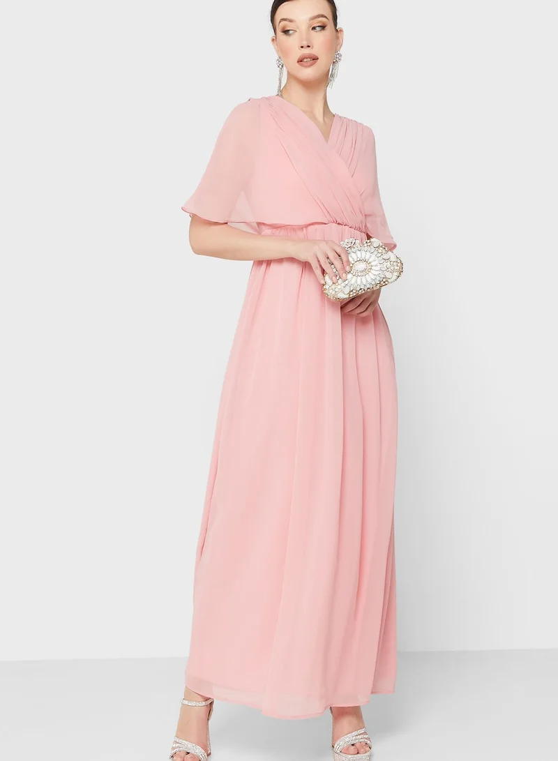 Khizana Ruched Detail A-Line Dress