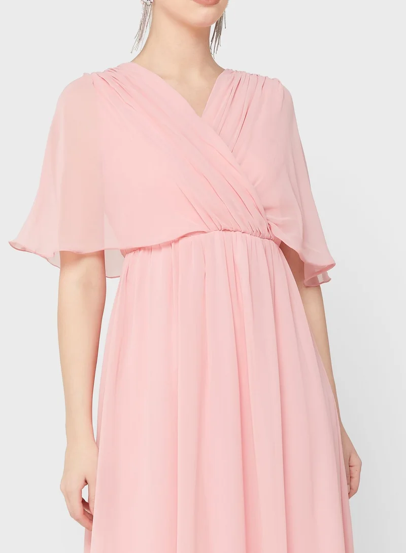 Khizana Ruched Detail A-Line Dress