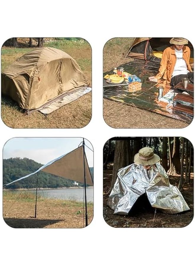 Double Sided Aluminum Foil Foam Pad Waterproof Camping Mat 70x200 Size for Outdoor Hiking Picnic - Image 3