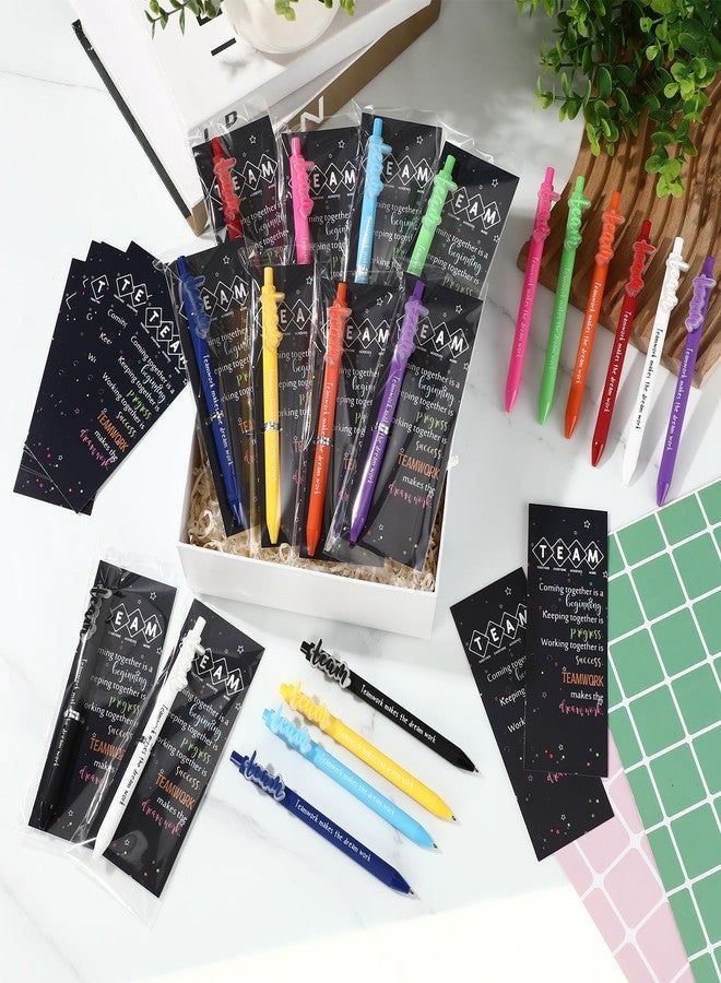 Geyoga 20 Sets Team Pens Gifts Bulk Team Building Gifts Thank You Employees Appreciation Presents for Nurse Office Worker Volunteer Employees Coworker Teacher Staff Group Members - Image 5