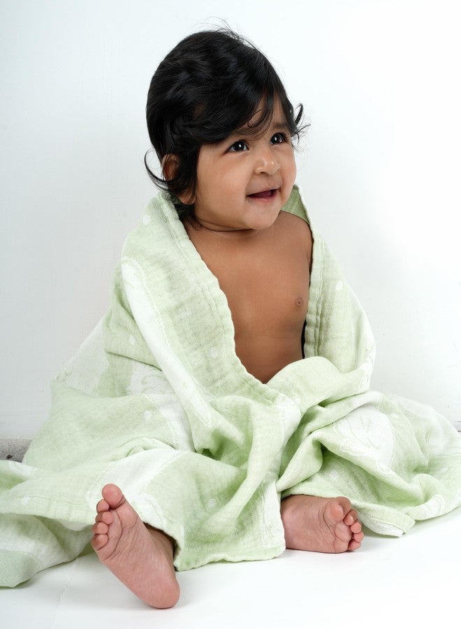 Doctor Towels, Aloe Vera Baby Bath Towel | Clinically Tested & Antimicrobial Baby Towel | 60 x 120 cm Soft Baby Towels for 0 to 2 Years | Quick Dry Baby Towels Newborn (Pack of 2 – Pink & Green) - Image 5
