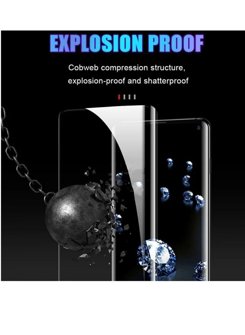 ماركة غير محددة - Privacy Screen Protector for OPPO Reno 8T 5G Glass Fingerprint Reader Support 3D Curved Anti-Spy Tempered Glass Screen Protector - Image 1