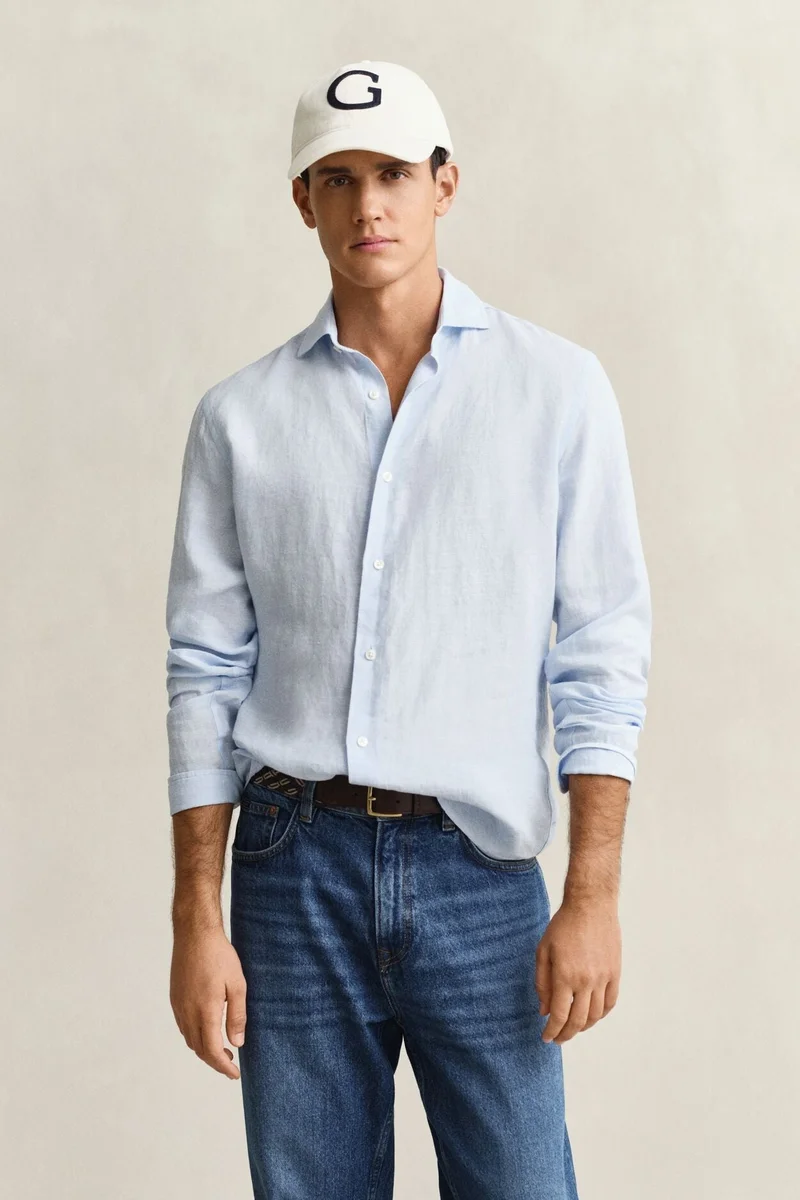غانت Regular Linen Shirt