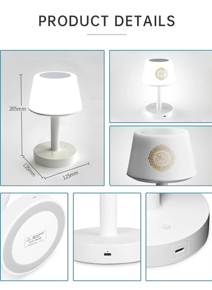 إيكوانتو مصباح مكتبي ساعة أذان مشغل القرآن الكريم SQ917 - Image 3