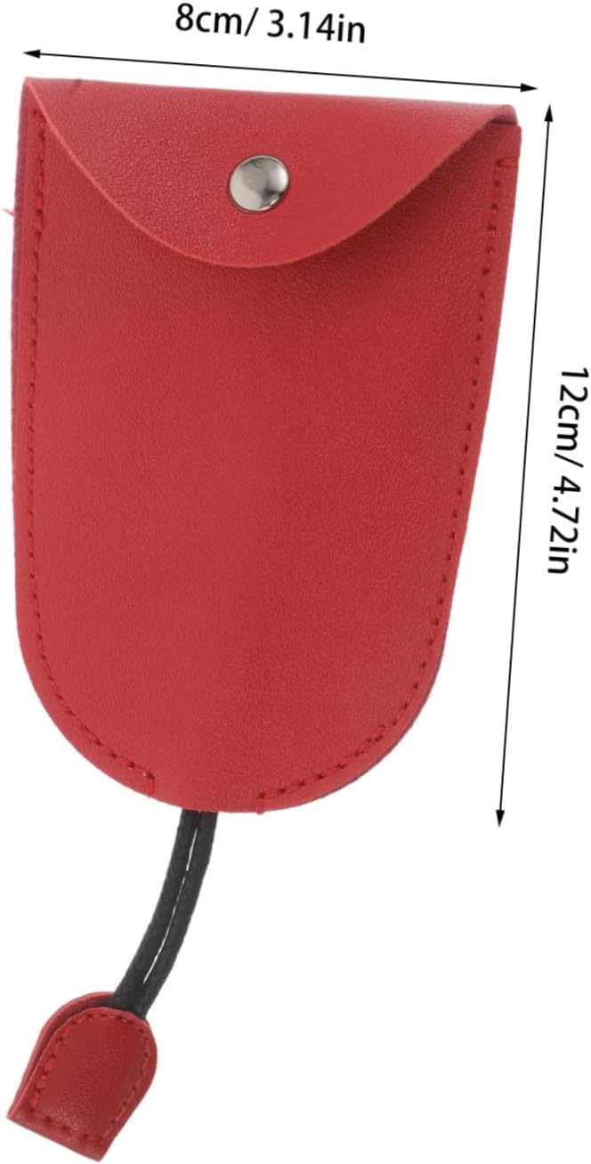 Garneck 5pcs Pu Leather Car Key Holder Keychain Protector Cover Waterproof Sleek Finish Stylish Key Fob Case Suitable for Office and Travel - Image 2