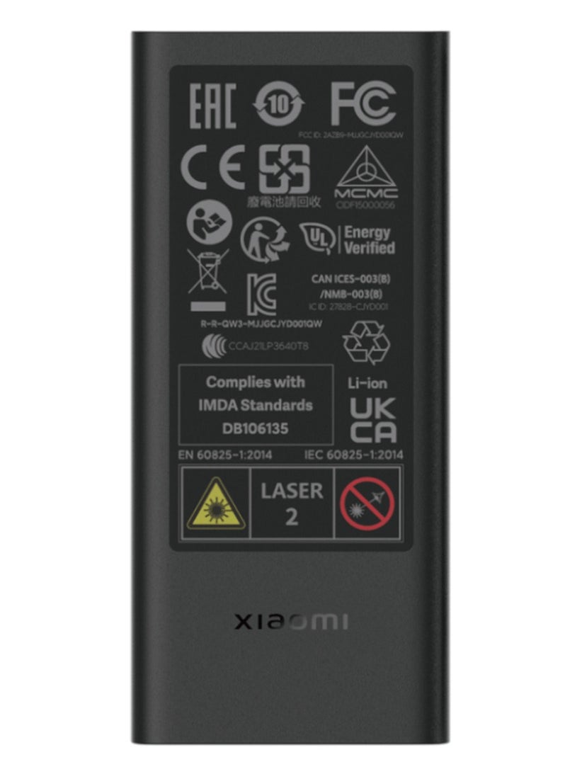 Xiaomi Mini Smart Laser Meter Distance Measuring Tool Portable Rangefinder For Indoor And Outdoor Use -MJJGCJYD001QW Black  - Image 4
