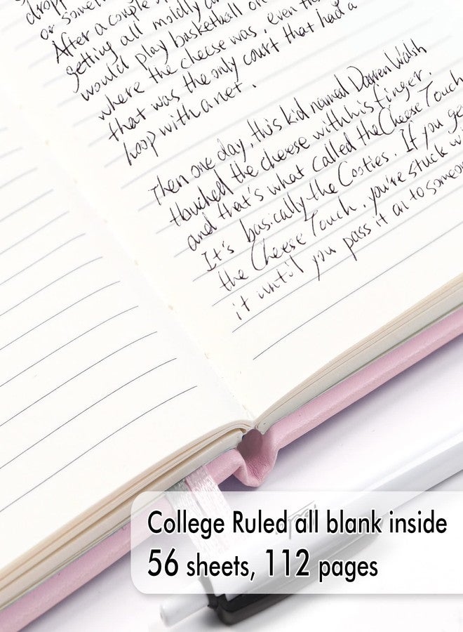 feela 15 Pack Pocket Small Notebooks Bulk, Mini Cute Notepads Hardcover College Ruled Lined Journals with Pen Holder for School Business Memos, with 15 Black Pens, 3.5”x 5.5”, A6, Purple - Image 3