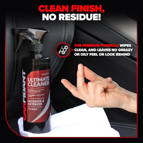 Carfidant Interior Car Cleaner - Removes Stains & Deep Cleans Car Seats, Leather, Fabric, Upholstery, Plastic, Dashboard & More - Car Cleaning Kit & Interior Detailer Spray - 18oz - Image 5