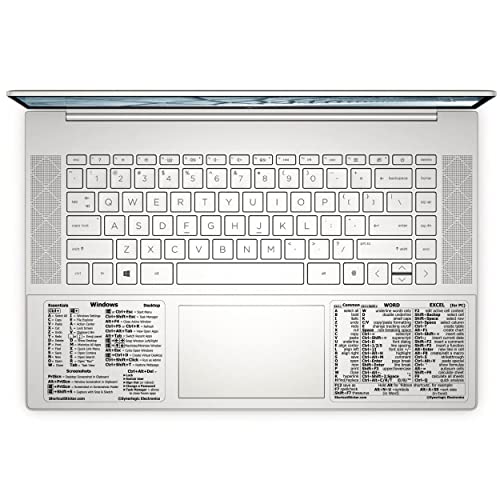 SYNERLOGIC Windows + Word/Excel (for Windows) Quick Reference Guide Keyboard Shortcut Stickers, No-Residue Vinyl (Clear/Large/Combo) - Image 1