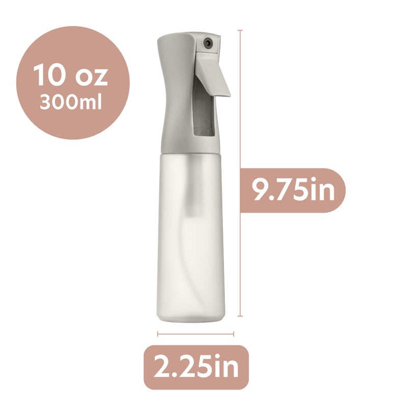 MIGHTY STRONG 10 OZ Continuous Spray Bottles - Ultra Fine Mist Sprayer | Water Spray Bottle For Hair Stuff, Mister Spray Bottle For Plants Mister | Hair Spray Bottles For Hairstyling, Cleaning, Salons - Image 3