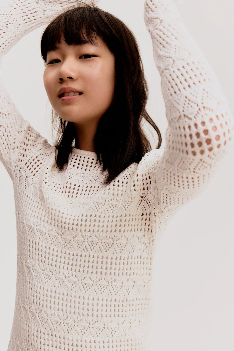 H&M Crochet-look dress