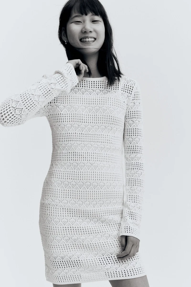 H&M Crochet-look dress