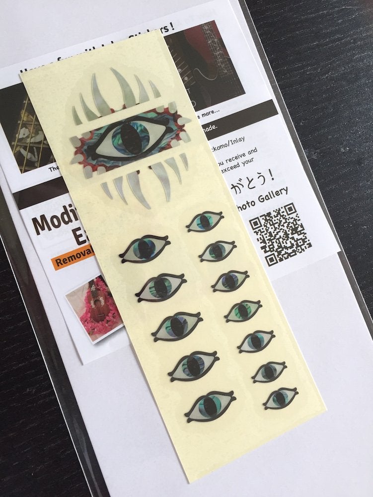 Inlaystickers Jockomo Emblem 12th Position Mark Guitar Inlay Sticker Mystic Eye - Image 3