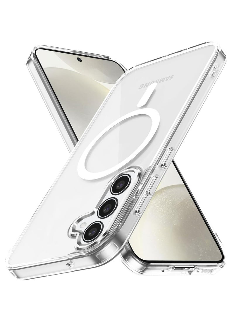 MIGOFAST Samsung Galaxy A56 Magnetic Hybrid Clear Case Compatible with Samsung Galaxy A56  Compatible with MagSafe, PC with TPU Hybrid Technology for Galaxy A56 - Image 1