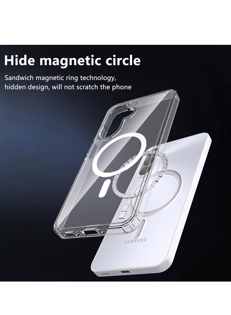 MIGOFAST Samsung Galaxy A56 Magnetic Hybrid Clear Case Compatible with Samsung Galaxy A56  Compatible with MagSafe, PC with TPU Hybrid Technology for Galaxy A56 - Image 5