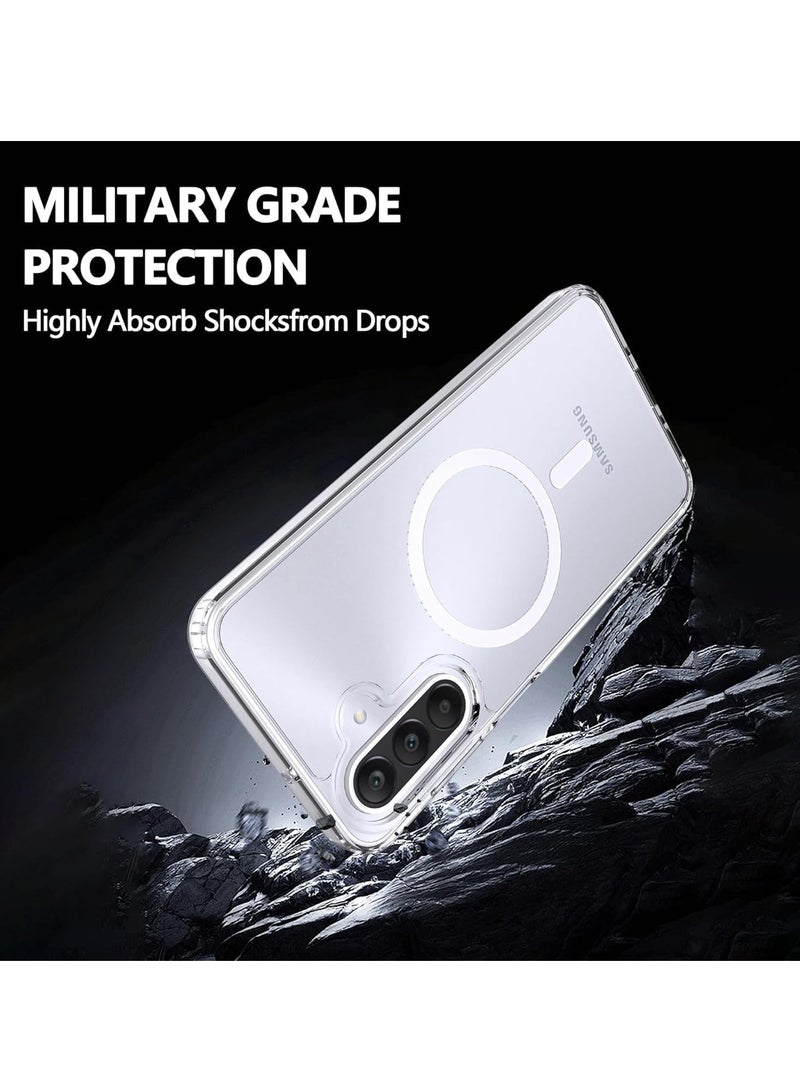 MIGOFAST Samsung Galaxy A56 Magnetic Hybrid Clear Case Compatible with Samsung Galaxy A56  Compatible with MagSafe, PC with TPU Hybrid Technology for Galaxy A56 - Image 4