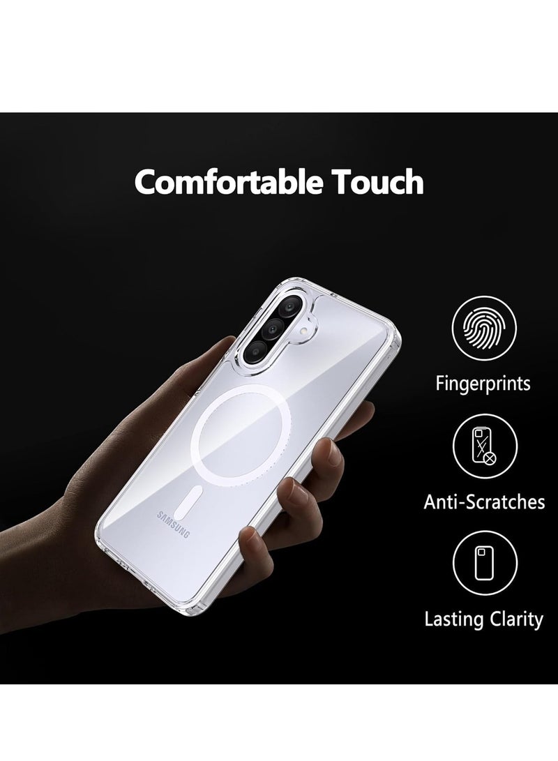 MIGOFAST Samsung Galaxy A56 Magnetic Hybrid Clear Case Compatible with Samsung Galaxy A56  Compatible with MagSafe, PC with TPU Hybrid Technology for Galaxy A56 - Image 3