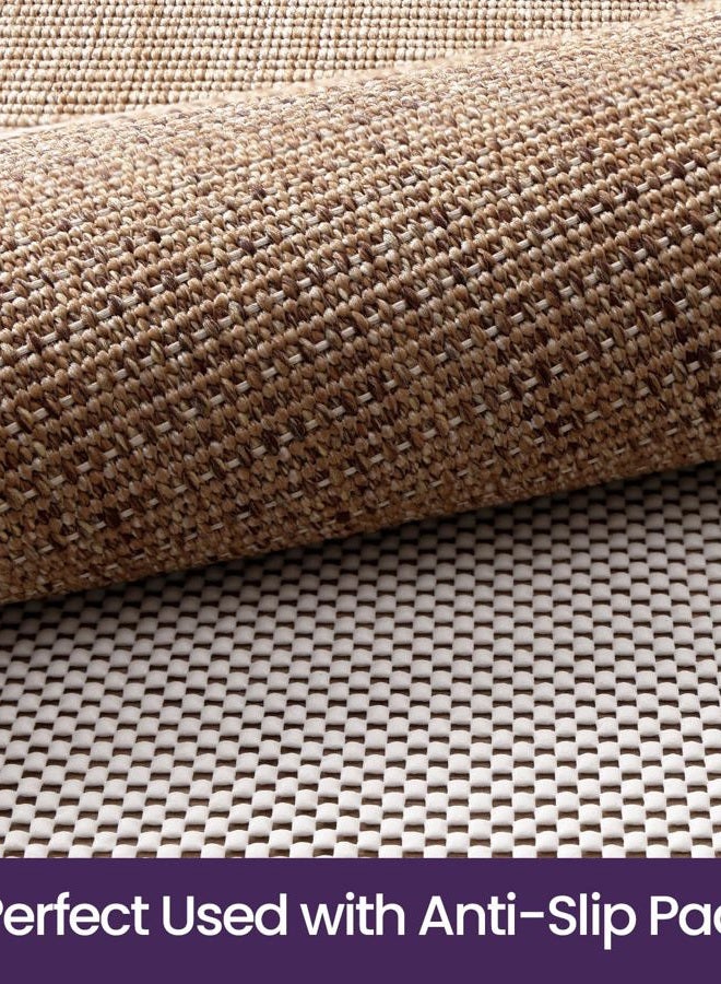 DEXI Dirt Trapper Doormat, 24x39 Inch, Washable, Stain Resistant and Absorbent, Easy to Clean, Flat Floor Rugs for Entrance, Front Door and Indoor Entrance, Beige - Image 3