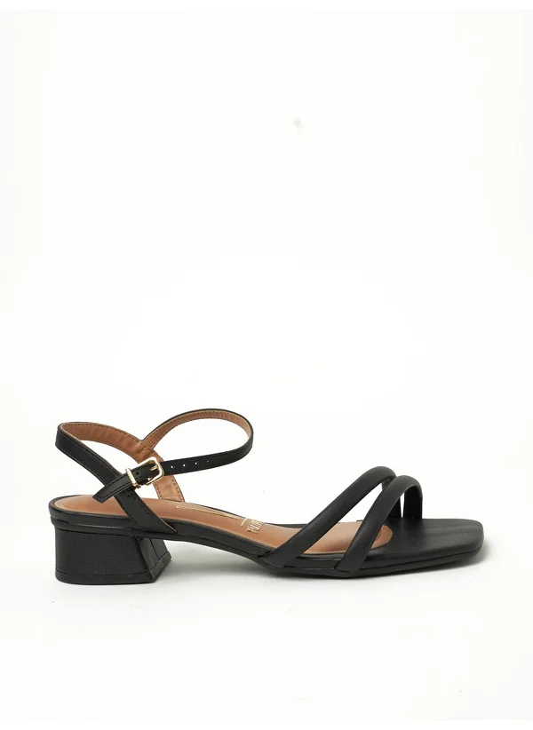 فيزانو Vizzano Ladies Sandals With Back Strap Black | Made In Brazil