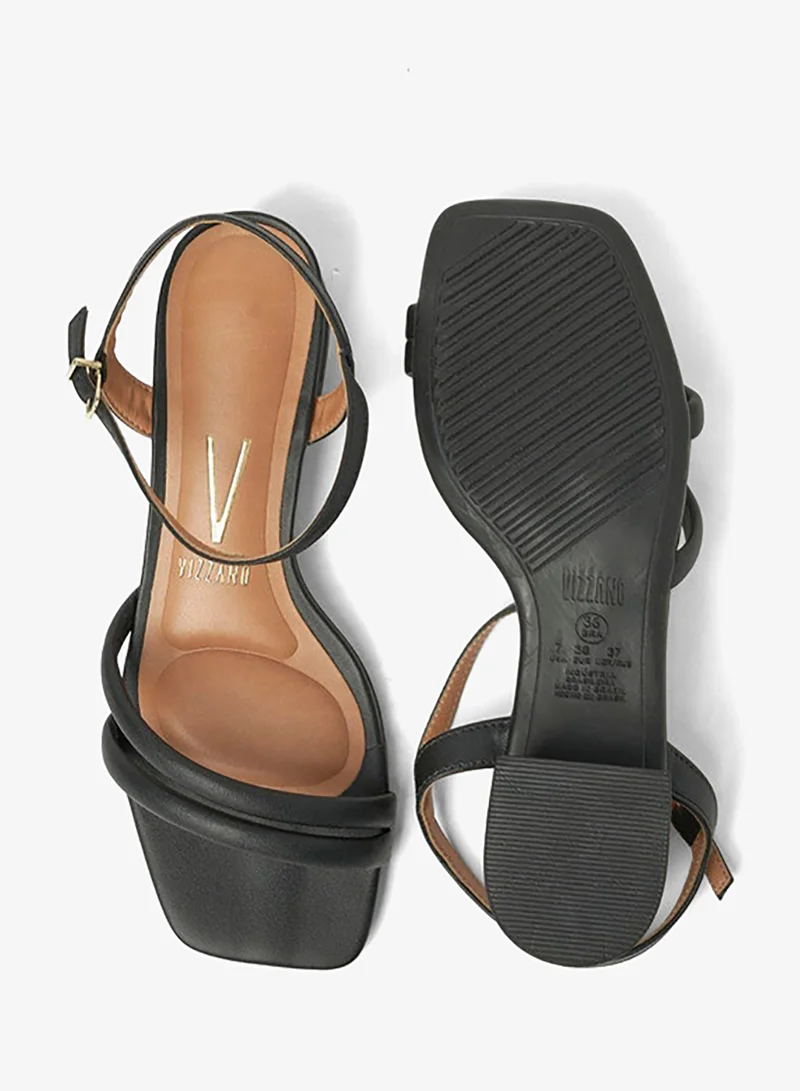 Vizzano Black Vizzano Ladies Sandals With Back Strap Black | Made In Brazil for Women | Best Price UAE