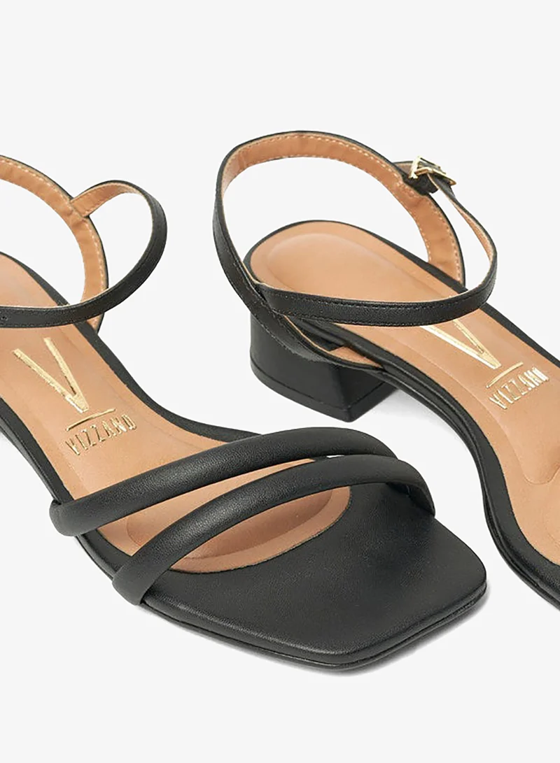 Vizzano Black Vizzano Ladies Sandals With Back Strap Black | Made In Brazil for Women | Best Price UAE