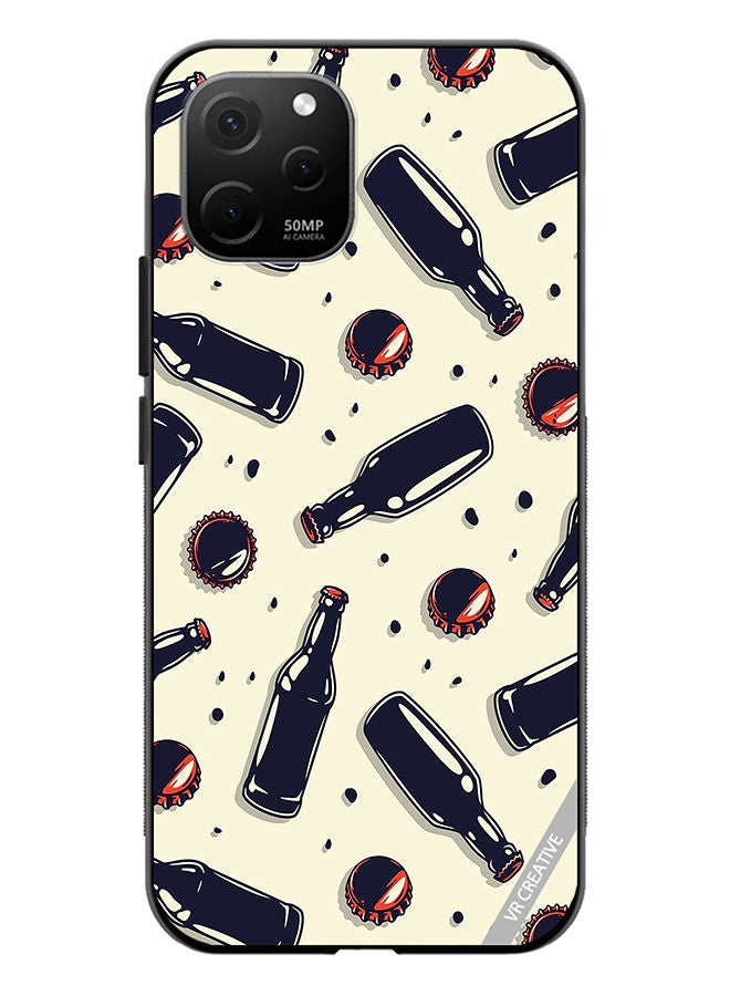 VR CREATIVE Protective Case Cover For Huawei Nova Y61 Wine Bottles Design Design Multicolour - Image 1