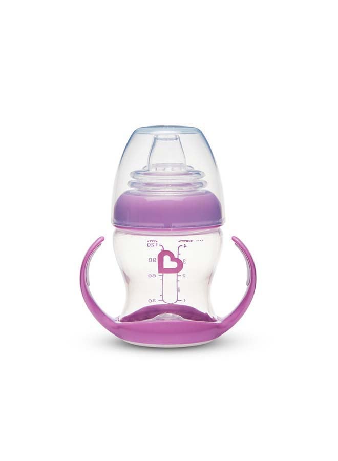 Munchkin Gentle Transition Clear 4oz Baby Bottles (Refreshed Design), Assorted Colors, Pack of 4 - Image 5