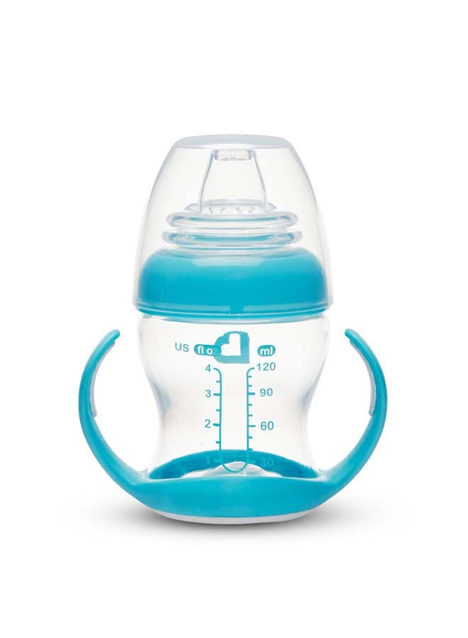 Munchkin Gentle Transition Clear 4oz Baby Bottles (Refreshed Design), Assorted Colors, Pack of 4 - Image 2