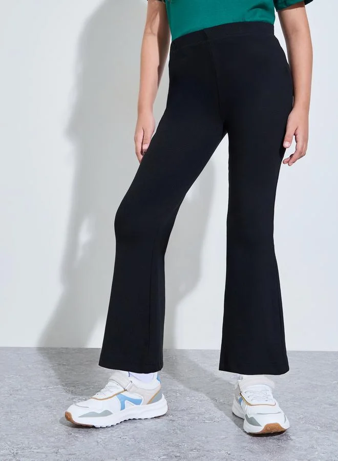 ستايلي Teen Girls Pack of 2 - Solid Flared Leggings