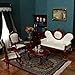 iLAND Victorian Dollhouse Furniture Set Doll House Furniture and Accessories Miniature Dollhouse Sofa with 112 Scale Accessories 8pcs Mothers Gift Wife Gift Bookshelf Dcor - Image 2