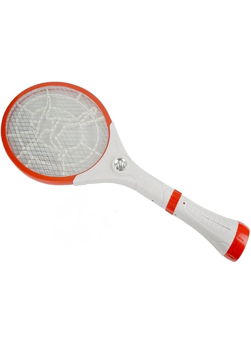 Generic - 2-in-1 Handheld Bug Zapper Racket Electric Fly Swatter , Electric stun bat to kill flying insects, without any chemicals or unpleasant odors, rechargeable, contains LED light to attract insects and is equipped with a night light, safe stun net with effective electrical voltage to kill insects instantly, equipped with a safety button to protect children - Image 1
